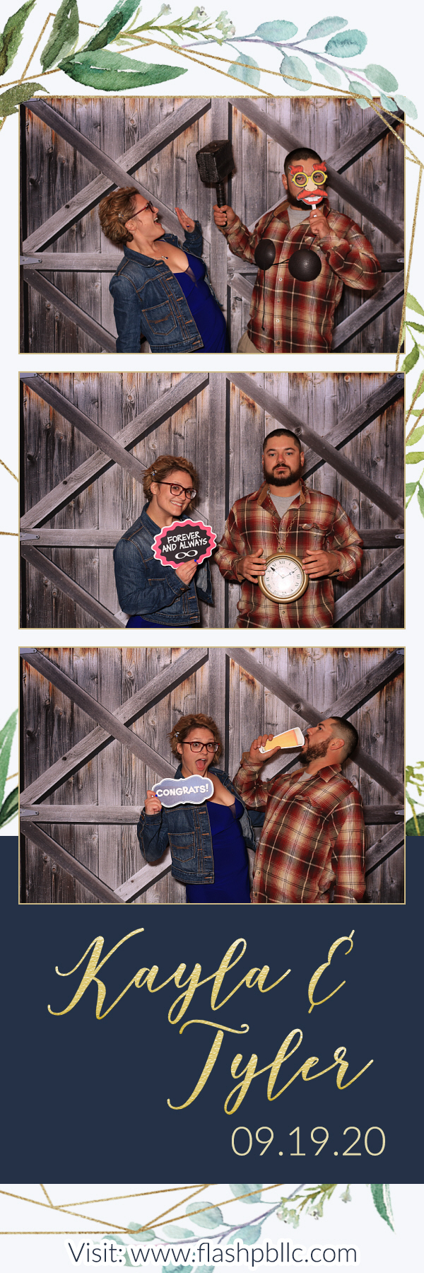 Kayla & Tyler | View more photos from the event at v1.boothgallery.com/u/Flash-Photo-Booths/Kayla-Tyler